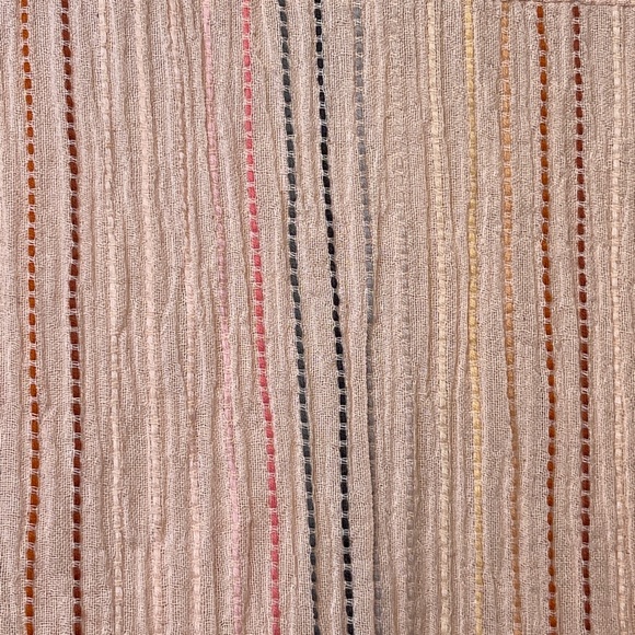 Chaser | Plus Size Shirting Button Down Embroidered Semi Sheer Lightweight Shirt - Picture 14 of 16